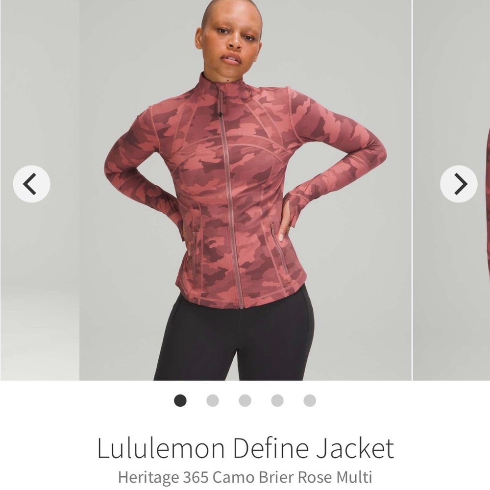 Lululemon Define Jacket Heritage 365 Camo Brier Rose Multi
